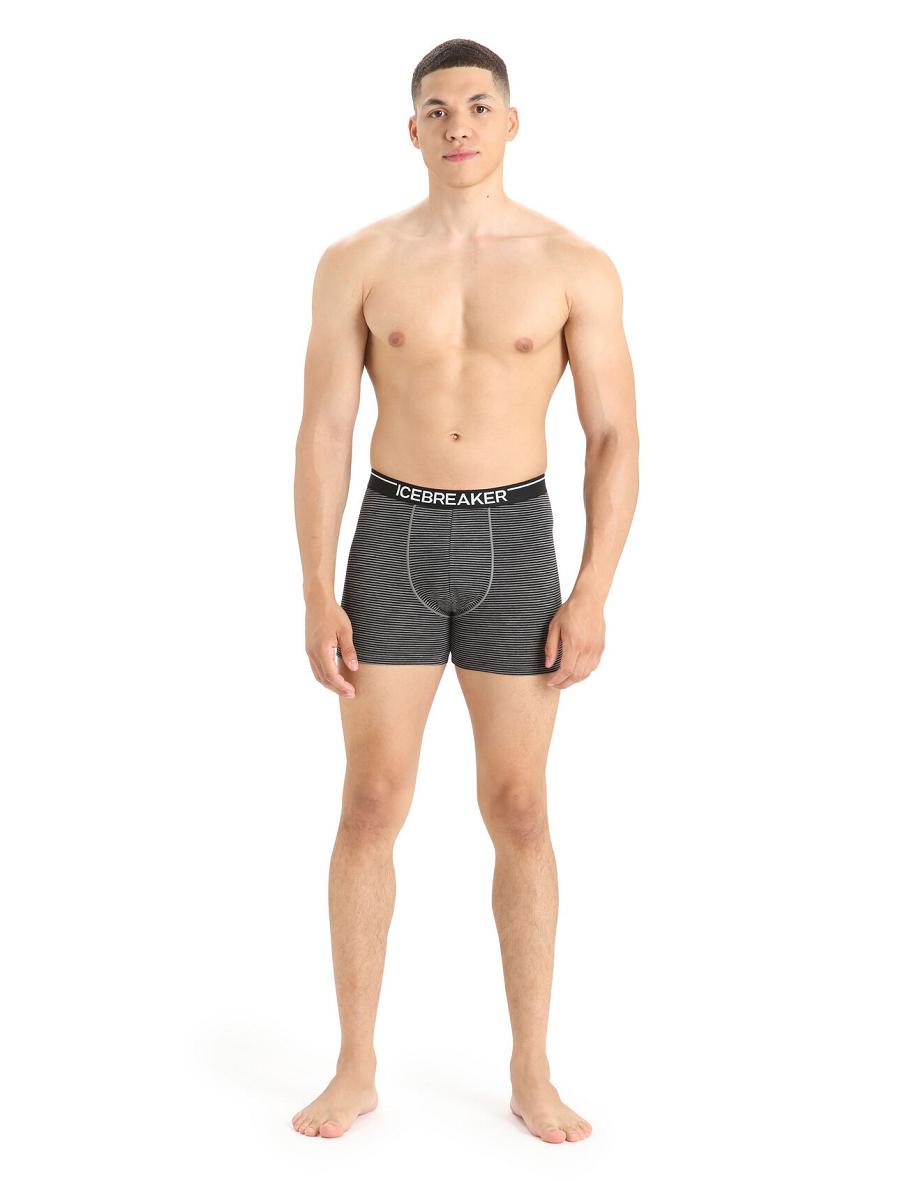 Icebreaker Merino Anatomica Boxers 3 Pack Miesten Alusvaatteet Harmaat | FI 1282ILHS